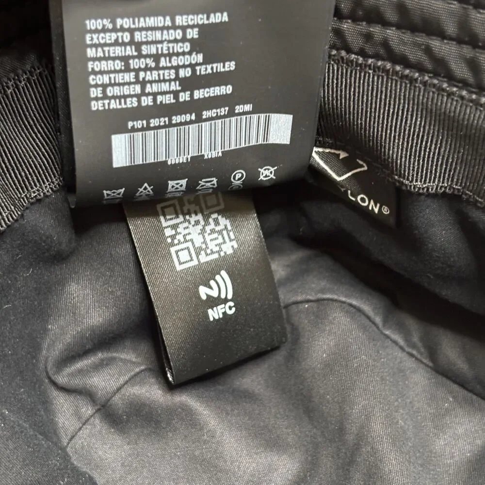 Prada Re-Nylon Logo Bucket Hat Black